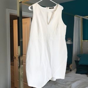 White fitted dress